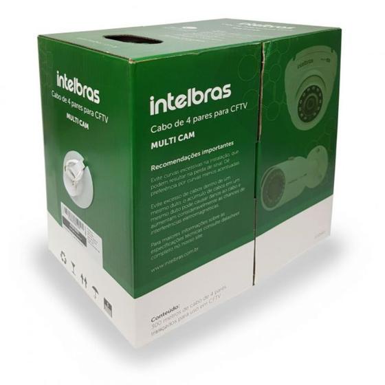 Cabo de Rede Intelbras CFTV 4PX24AWG 300M Multicam 4830050 Menor preço em Cabo de Rede Intelbras CFTV 4PX24AWG 300M Multicam 4830050