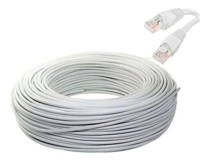 Cabo de rede / Internet / Montado / Branco -- rolo c/ 30 Metros Menor preço em Cabo de rede / Internet / Montado / Branco -- rolo c/ 30 Metros