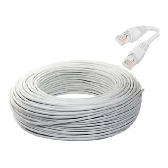 Cabo de rede / Internet / Montado / Branco -- rolo c/ 70 Metros Menor preço em Cabo de rede / Internet / Montado / Branco -- rolo c/ 70 Metros