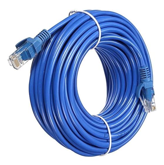 Imagem de Cabo De Rede Internet Patch Cord Rj 45 Cat5 15 Metros
