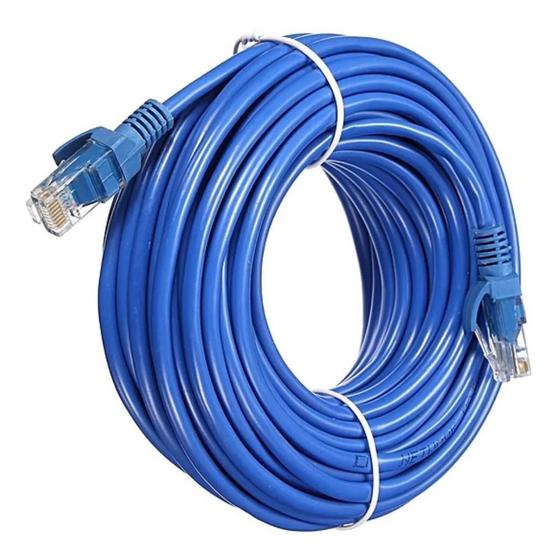 Imagem de Cabo De Rede Internet Patch Cord Rj 45 Cat5 15 Metros