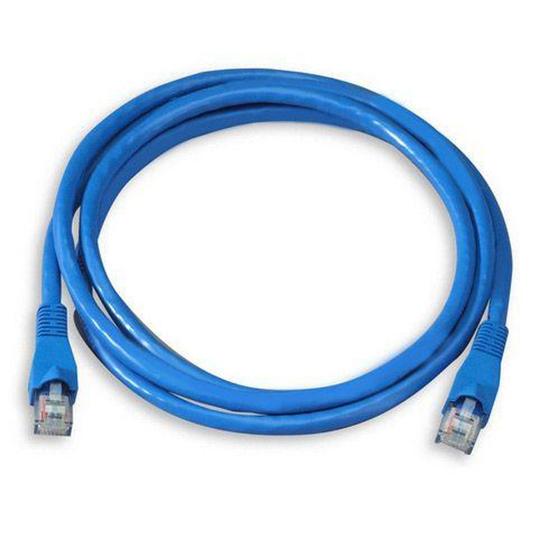 Imagem de Cabo de Rede Montado Patch Cord, 5 m, Azul, RJ/RJ 568B - Interneed