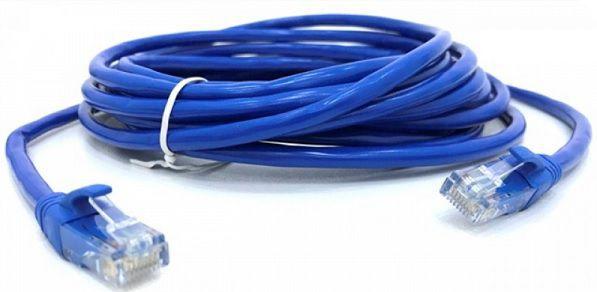 Cabo De Rede Patch Cord Cat 5e 5mt Azul - Dex Cr50 Menor preço em Cabo De Rede Patch Cord Cat 5e 5mt Azul - Dex Cr50