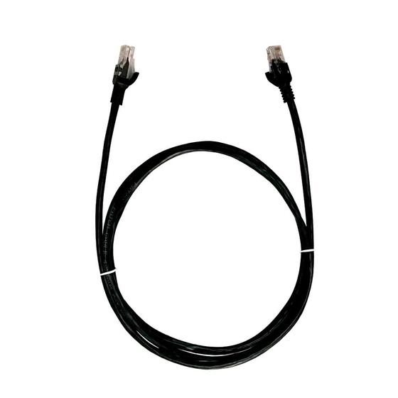 Imagem de Cabo de Rede Patch Cord CAT.6 Plus Cable,2.5m, Preto - PC-ETH6U25BK