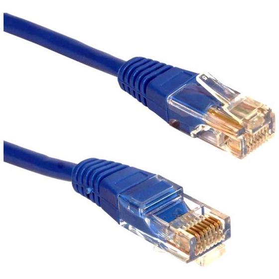 Cabo de Rede Patch Cord CAT5E 1000Mpbs/1giga Rede Gigabit 5 Metros Menor preço em Cabo de Rede Patch Cord CAT5E 1000Mpbs/1giga Rede Gigabit 5 Metros