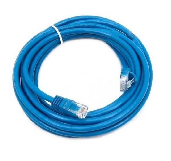 Imagem de Cabo de Rede Patch Cord Cat5e Blindado Azul - 5 Metros