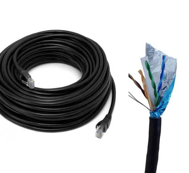 Cabo De Rede Patch Cord Cat6 13 Metros 13m Cat 6 Blindado Menor preço em Cabo De Rede Patch Cord Cat6 13 Metros 13m Cat 6 Blindado