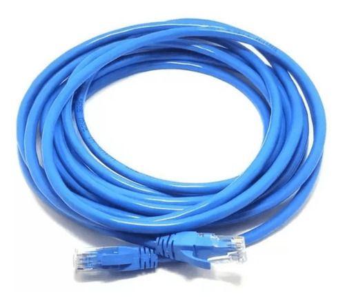 Imagem de Cabo De Rede Patch Cord Flexível Rj45 Cat-6 3mt Azul Mcb-004