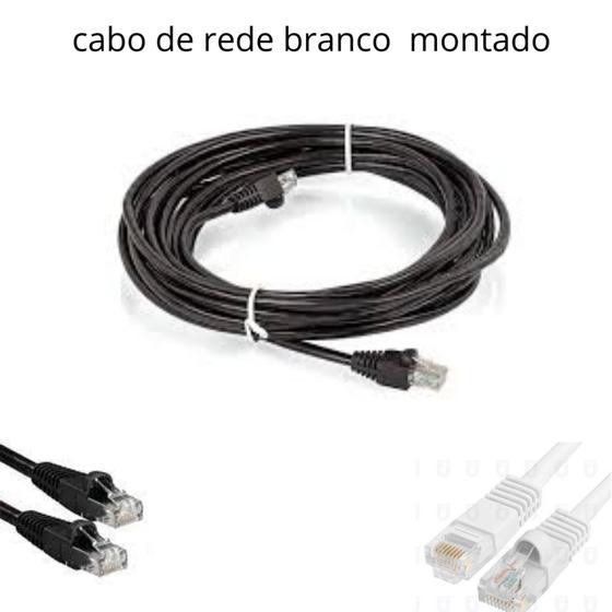 Imagem de Cabo de rede preto lan 10 metros  crimpado!