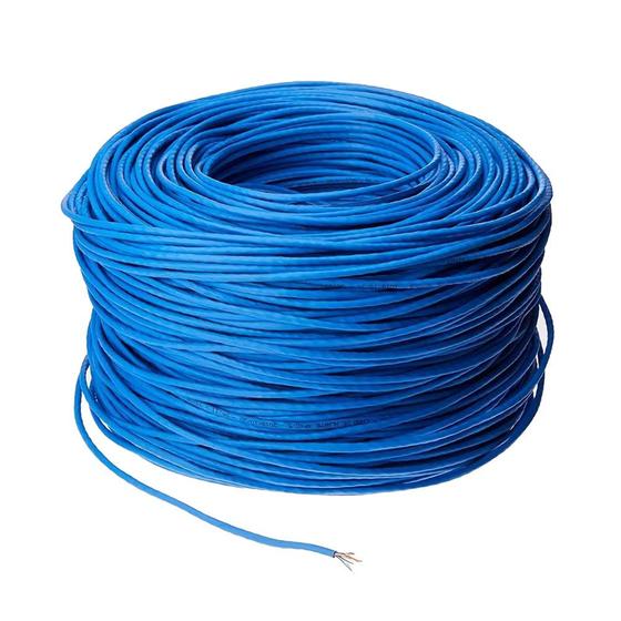 Imagem de Cabo de Rede UTP Cat5 24awg Caixa 305 Metros Azul Force Line