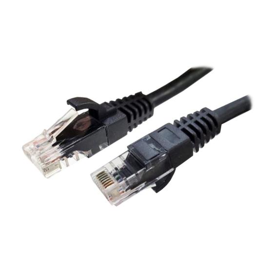 Imagem de Cabo de Rede UTP (Patch Cord) RJ45 Cat 6 - 1.5 metros - Anatel - Preto - Seclan CY-5128-CAT6-1.5M-BK