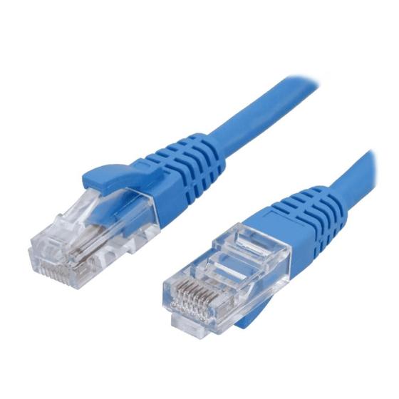 Imagem de Cabo de Rede UTP (Patch Cord) RJ45 Cat 6 - 1.5 metros - Azul - Seclan CY-5128-CAT6-1.5M-BL