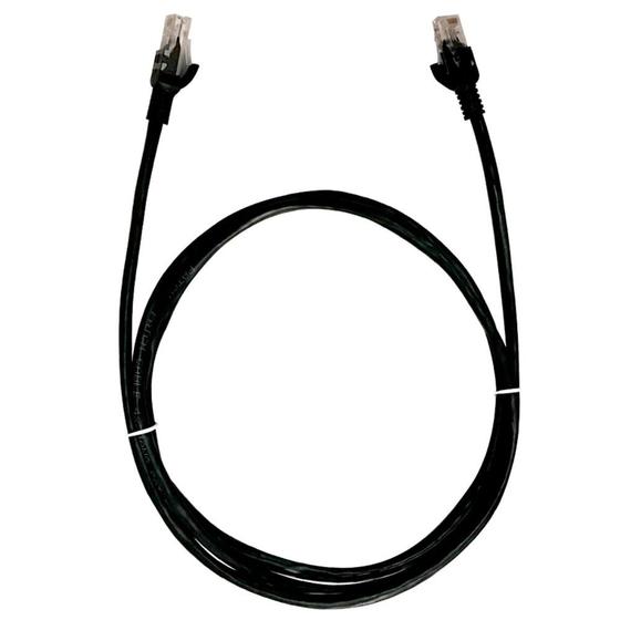 Imagem de Cabo de Rede UTP (Patch Cord) RJ45 Cat 6 - 2.5 metros - Preto - Plus Cable PC-ETH6U25BK