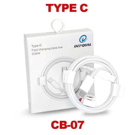 Imagem de Cabo Defqual Usb Tipo C 1 Metro Lightning