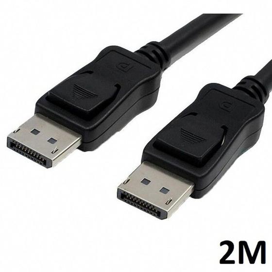 Menor preço em Cabo Displayport 1.2 4k 2m Blindado Cabo Dp X Dp