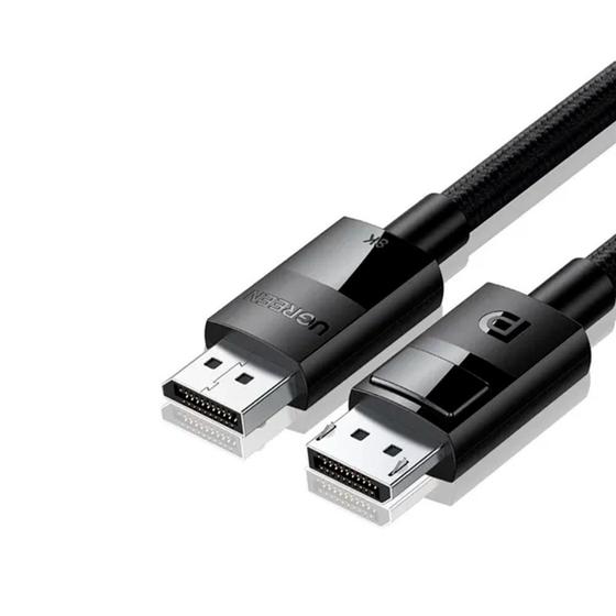 Cabo Displayport 1.4 8k Hdr 240hz Ultra Hd 3Metros Ugreen Menor preço em Cabo Displayport 1.4 8k Hdr 240hz Ultra Hd 3Metros Ugreen