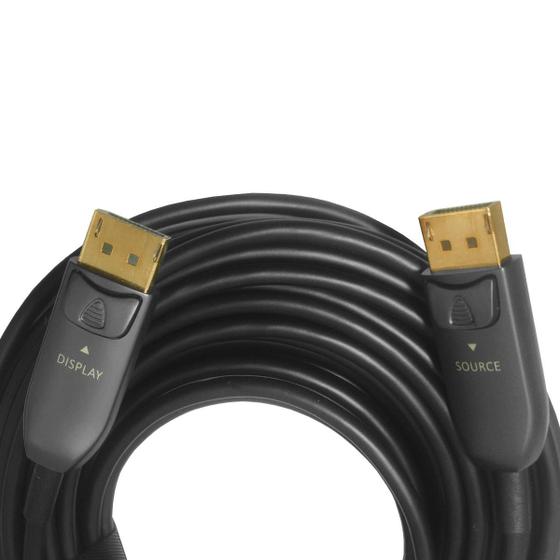 Imagem de Cabo Displayport 1.4 Fibra Óptica 8K de 30 Metros - 144Hz