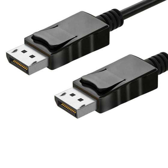 Cabo Displayport 1.4A Freesync 144Hz 8K 1.8M Blindado Triplo Menor preço em Cabo Displayport 1.4A Freesync 144Hz 8K 1.8M Blindado Triplo