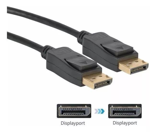 Imagem de Cabo Displayport 4k Blindado Macho X Macho 1,8m 1.1 e 1.2