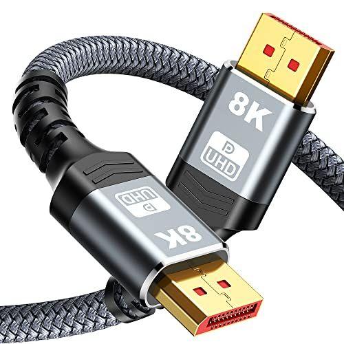 Cabo DisplayPort 8K Certif. VESA 1.4 10ft - Suporte 32.4Gbps, HDCP 2.2, HDR10, FreeSync G-Sync, Ideal Jogos Menor preço em Cabo DisplayPort 8K Certif. VESA 1.4 10ft - Suporte 32.4Gbps, HDCP 2.2, HDR10, FreeSync G-Sync, Ideal Jogos