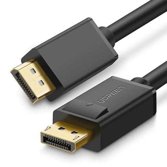 Cabo Displayport Macho Ugreen Suporta 4k/60hz 2 Metros Preto Menor preço em Cabo Displayport Macho Ugreen Suporta 4k/60hz 2 Metros Preto