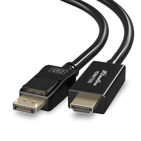 Cabo Displayport Para Hdmi 2m Blindado Cabo Dp Hdmi 2 Metros Menor preço em Cabo Displayport Para Hdmi 2m Blindado Cabo Dp Hdmi 2 Metros