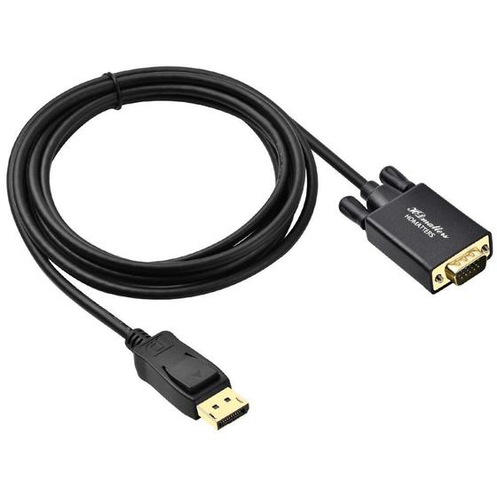 Imagem de Cabo Displayport Vga DP Vga  2m 2 metros Monitor VGA