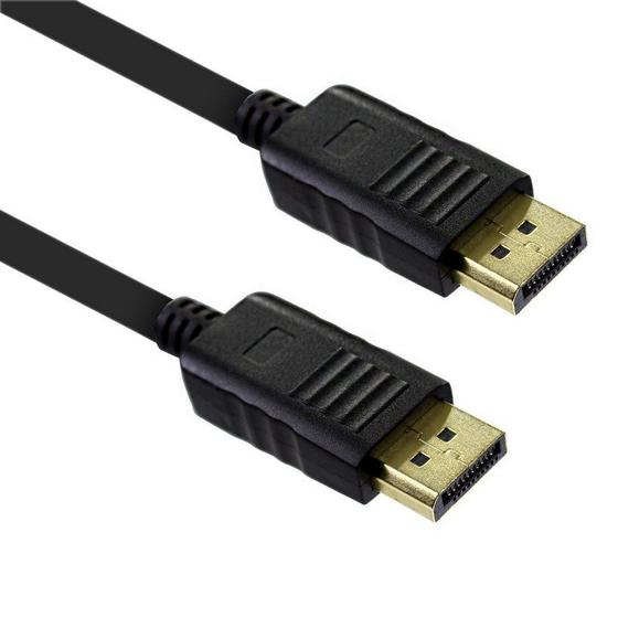 Imagem de Cabo Displayport X Displayport Macho 1,8 metros Plug And Play 1.2 4k