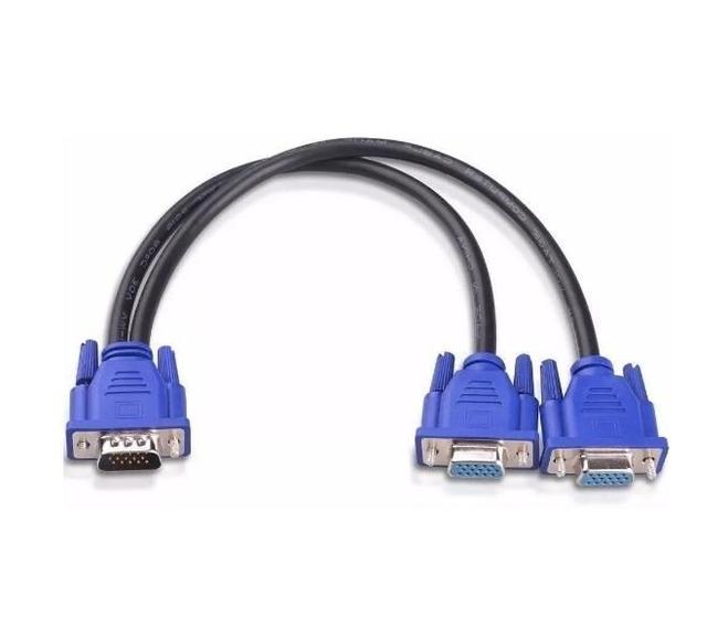 Imagem de Cabo Divisor Em Y 1 Vga (Macho Para 2 Vga (Femea)