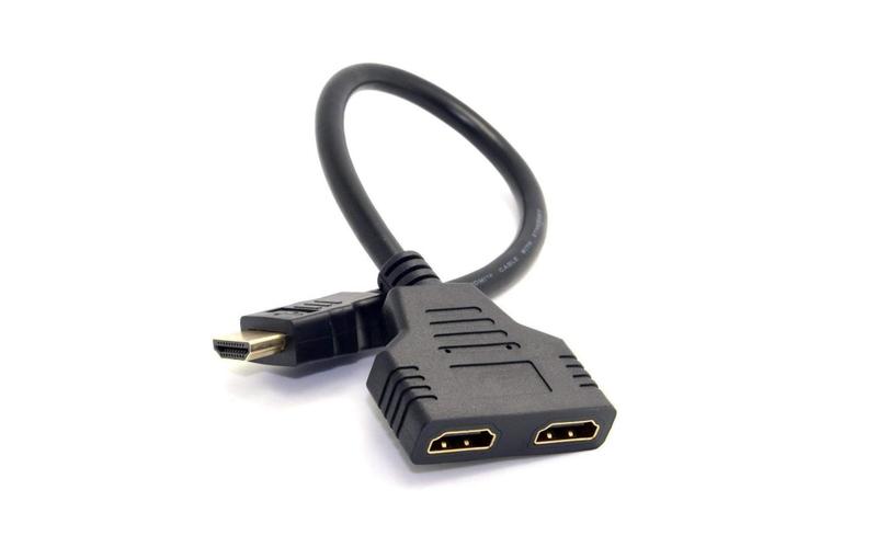 Imagem de Cabo Divisor Hdmi Splitter 1080P Duplicador De Imagem 1X2