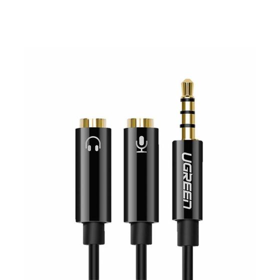 Imagem de Cabo Divisor Ugreen 3.5mm Macho p/ 2 Jack 3.5 Fêmea