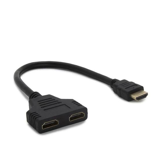 Cabo Duplicador HDMI 1 x 2 1080P 0,30 Centímetros Menor preço em Cabo Duplicador HDMI 1 x 2 1080P 0,30 Centímetros