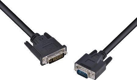 Imagem de Cabo DVI-I 24+5 Pinos para VGA 15 Pinos 2 Metros DIVGA-2