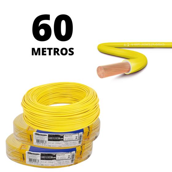 Imagem de Cabo Elétrico Com Selo Do Inmetro Bitola 1,5mm Com 60 Metros