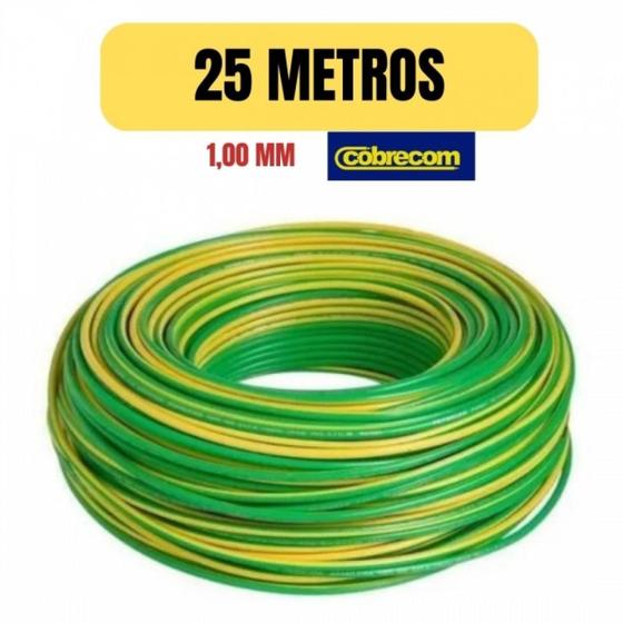 Imagem de Cabo eletrico flexivel 1mm brasileirinho 25 metro cobrecom imetro