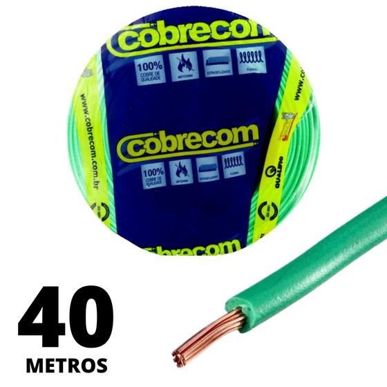 Imagem de Cabo Elétrico Verde Com Selo Do Inmetro1,5mm Com 40 Metros