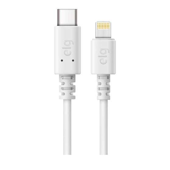 Imagem de Cabo Elg USB Tipo C para Lightning 3A 15W 2M TCL20 - Branco