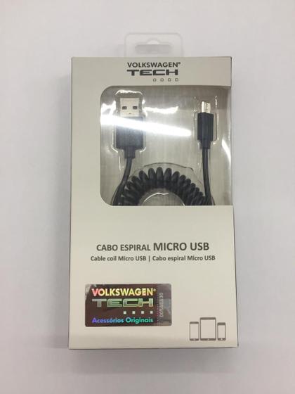 Imagem de cabo espiral micro usb v8 Vw 5u0051446e