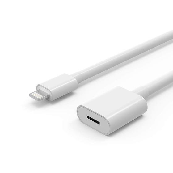 Cabo Extensor 1 metro Para iPhone/iPad com conector Lightning Audio Dados Vídeo Menor preço em Cabo Extensor 1 metro Para iPhone/iPad com conector Lightning Audio Dados Vídeo