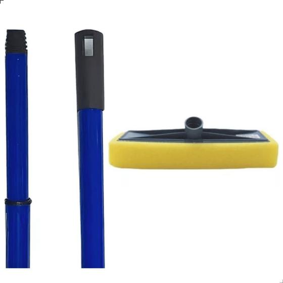 Imagem de Cabo Extensor 3 Metros Com Rodo Espuma Limpa Placa Solar