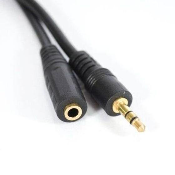 Imagem de Cabo Extensor Extensao Fone P2 Macho X Femea 1,5 Metros