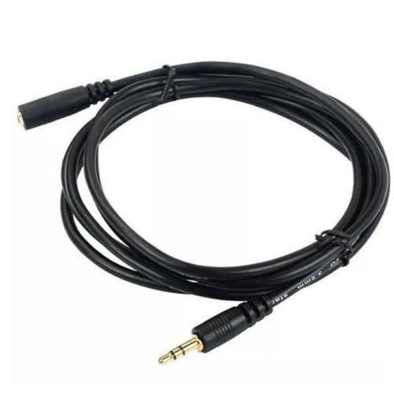 Imagem de Cabo Extensor Extensao Fone P2 Macho X Femea 1,8 Metros