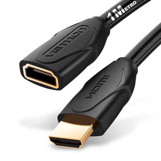 Imagem de Cabo Extensor Hdmi Vention Macho Para Fêmea 4k/60hz 1 Metro