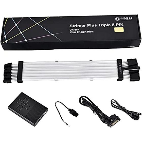 Imagem de Cabo Extensor Lian Li Strimer Plus V2 Triple 8 Pin Rgb 8