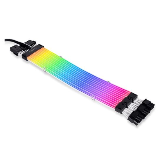 Imagem de Cabo Extensor Lian Li Strimer Plus V2 Triple, RGB, 8 Pinos - PW12-PV2 BLACK