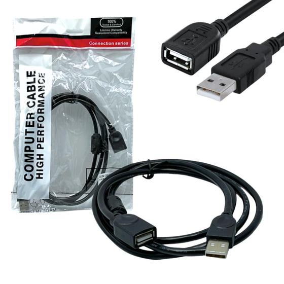 Imagem de Cabo Extensor para USB Macho x USB Femea de 1,5 Metros Kapbom CBO-2955