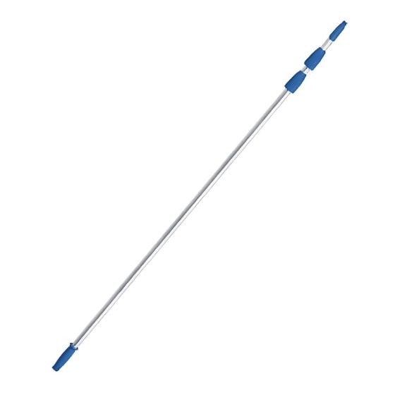 Imagem de Cabo Extensor Telescópico de Alumínio 3 Metros Para Rodo Limpa Vidros Bralimpia