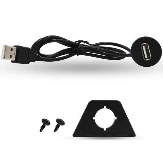 Imagem de Cabo Extensor Tomada Plug USB 1 Metro H-Tech