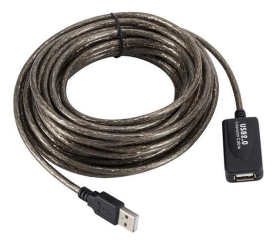 Imagem de Cabo Extensor Usb 2.0 5 Metros Ativo De Macho Para Fêmea