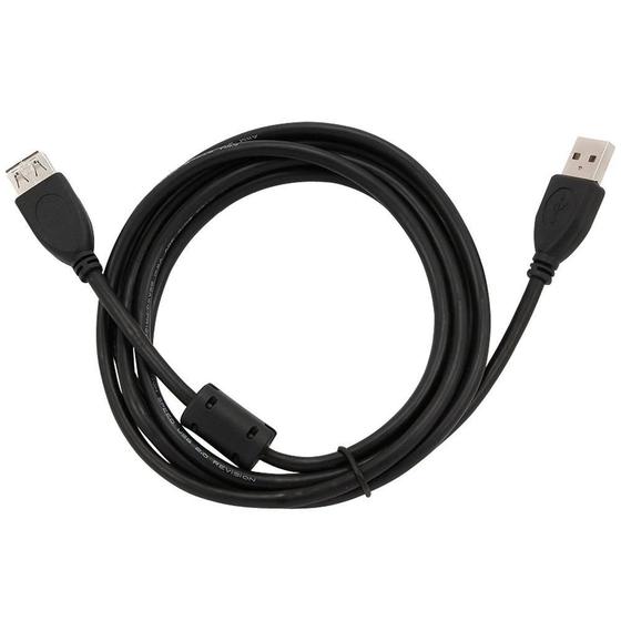 Imagem de Cabo Extensor USB 2.0 A Macho X A Fêmea 5m Preto